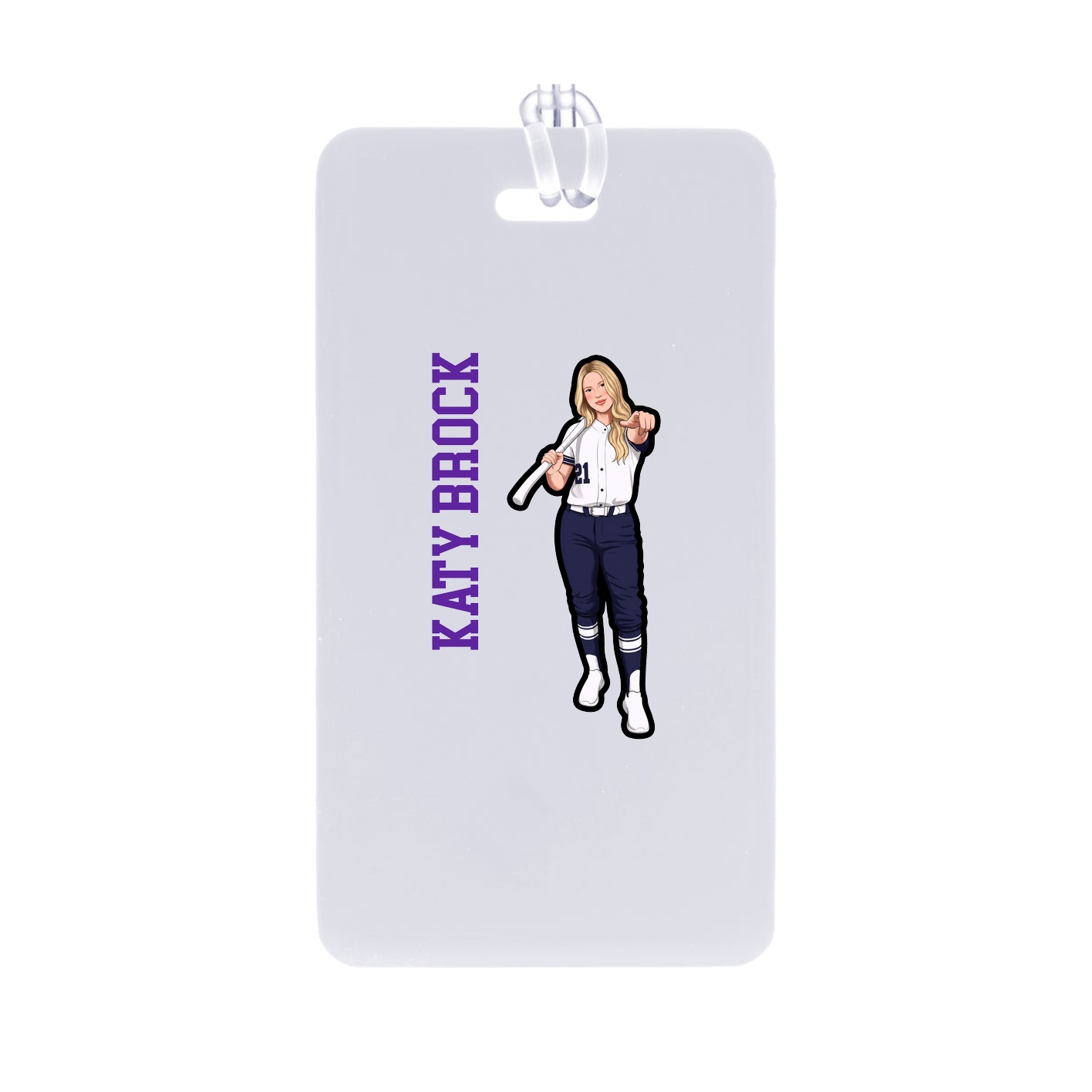 Bag Tag — Name Vertical in Classic