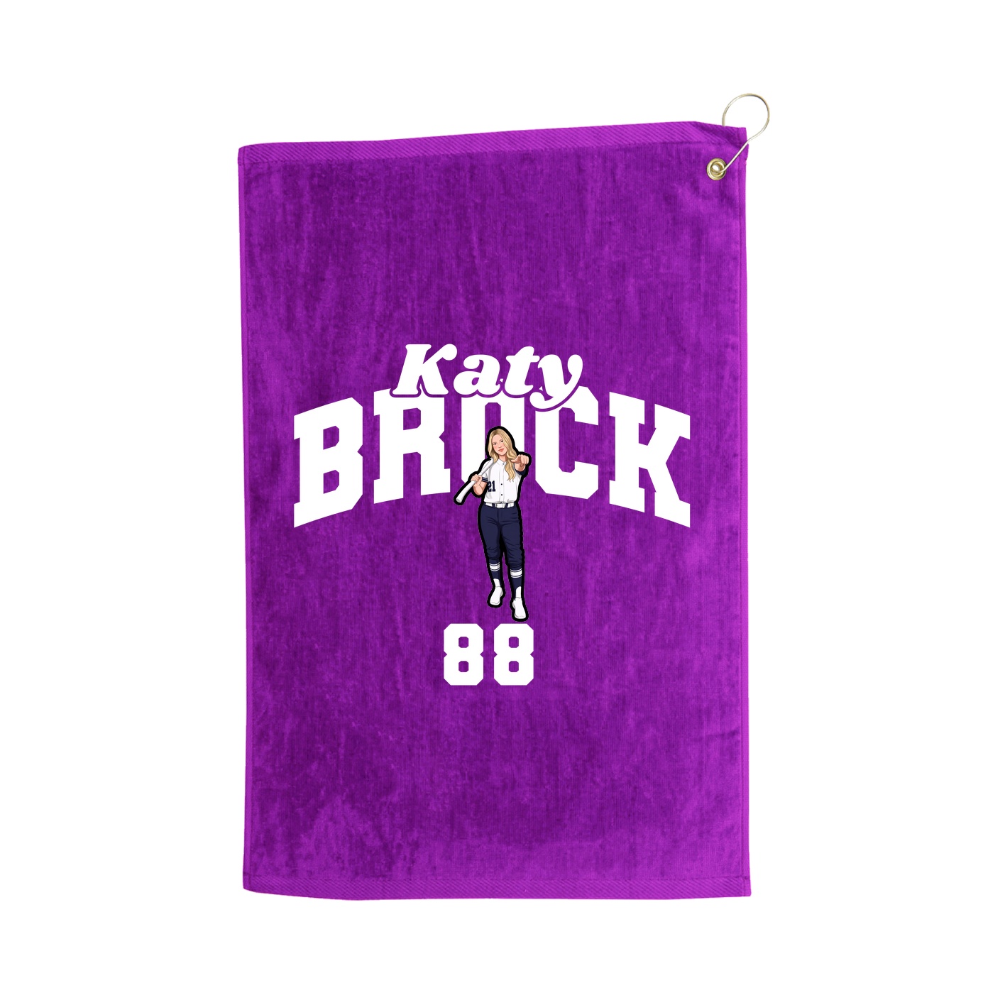 Golf Towel — Signature Arch in Purple