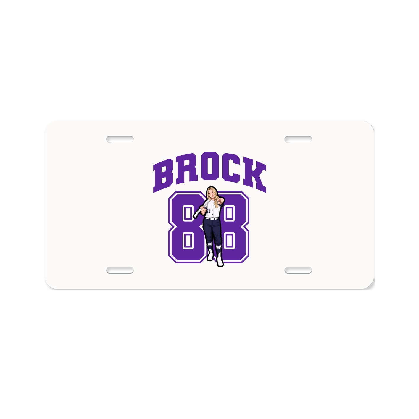 License Plate — Number in Classic