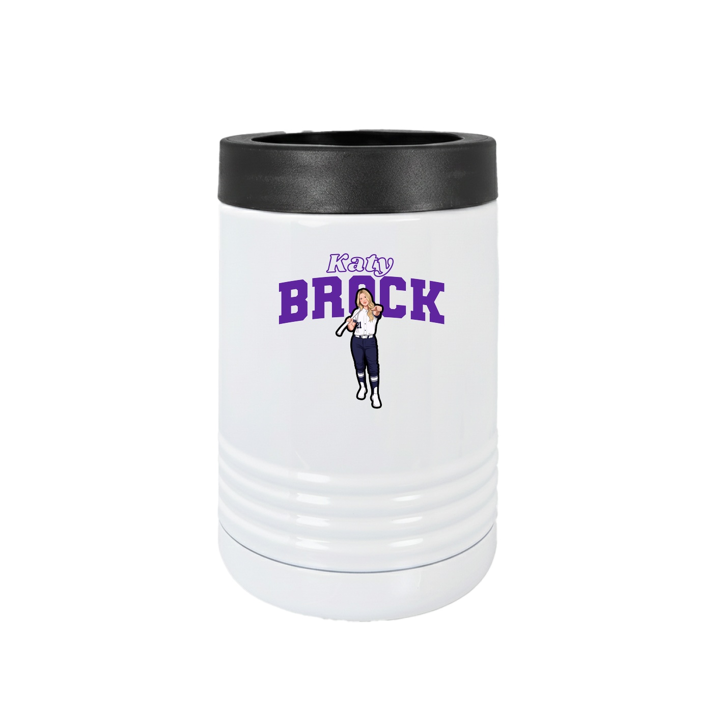 Beverage Holder — Name Arch in White
