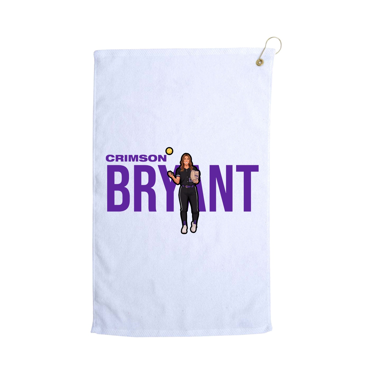 Golf Towel — Player Name in White