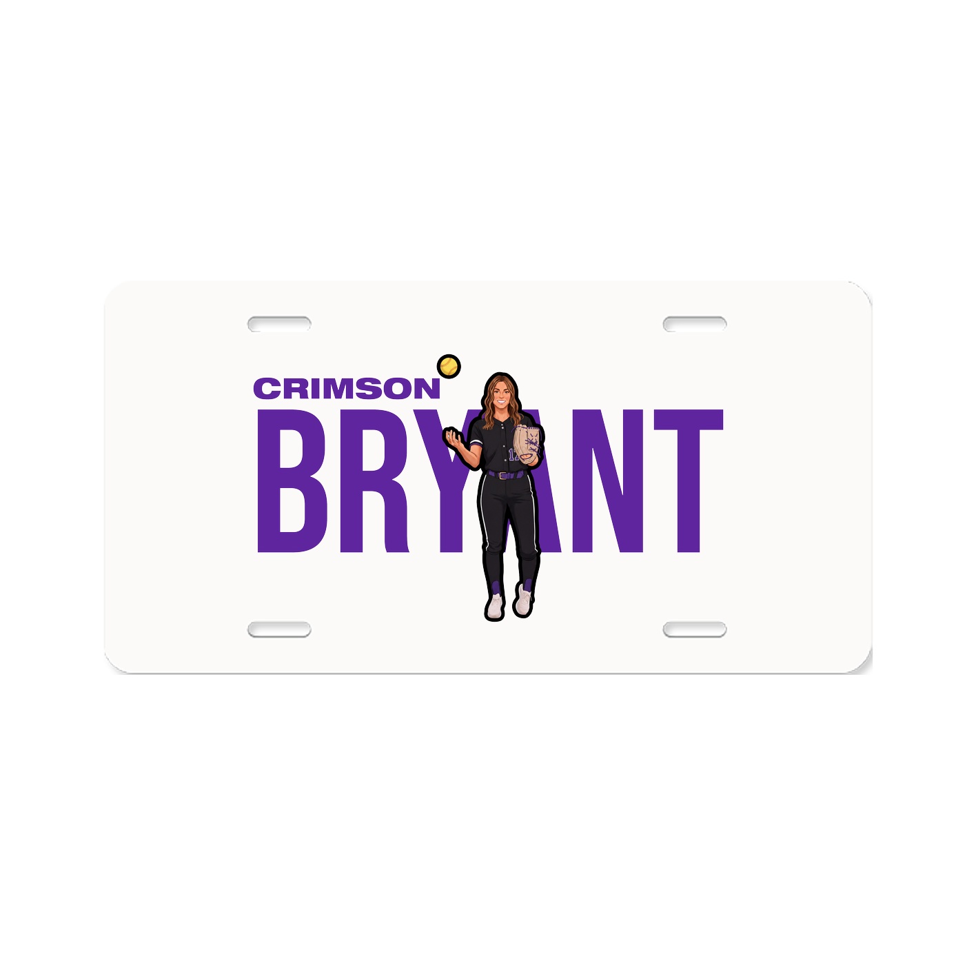 License Plate — Player Name in Classic