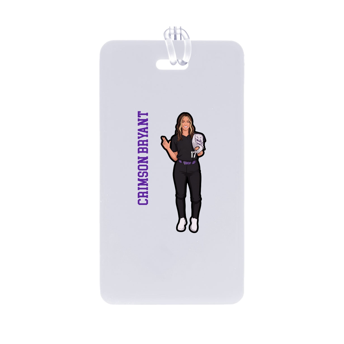 Bag Tag — Name Vertical in Classic