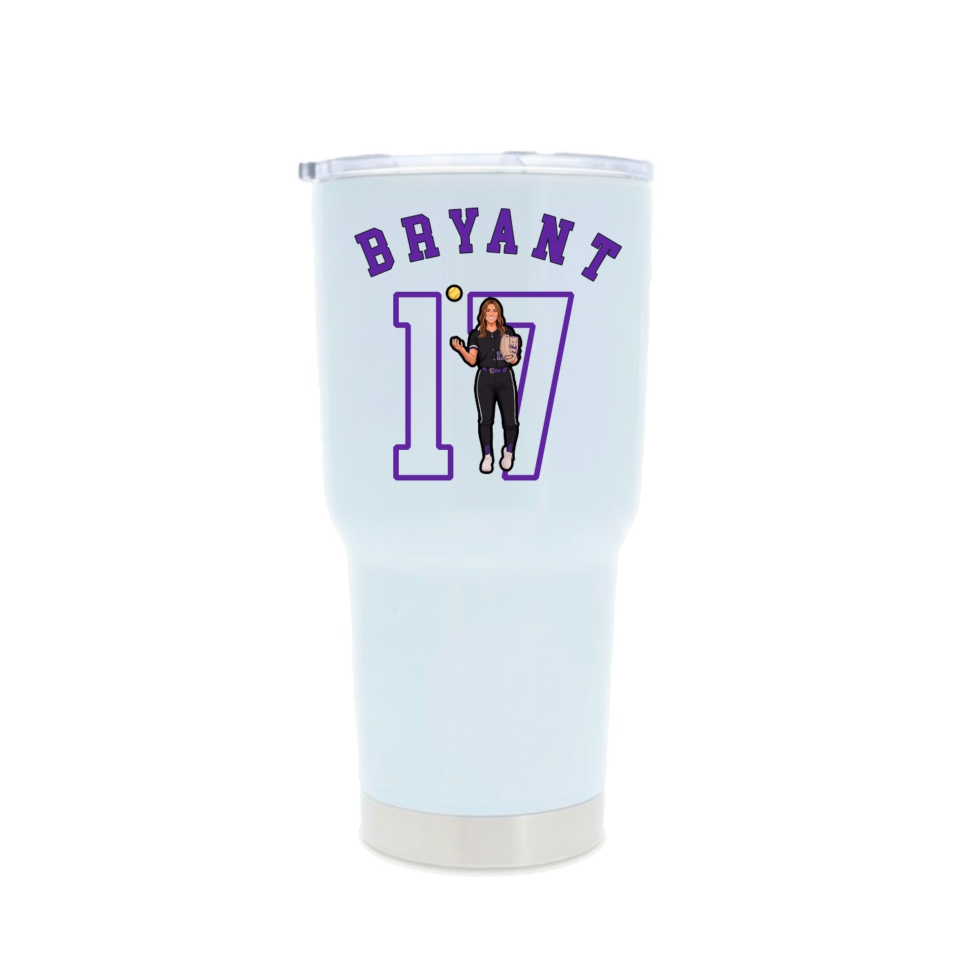 30oz Stainless Steel Tumbler — Shirsey Arch in White