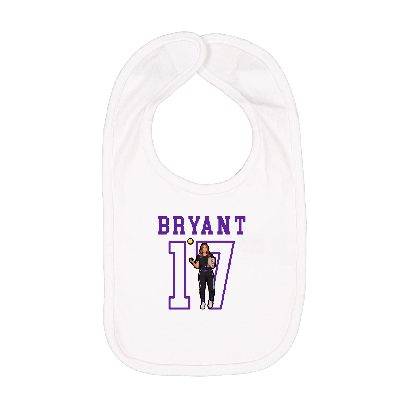 Infant Bib — Shirsey in White