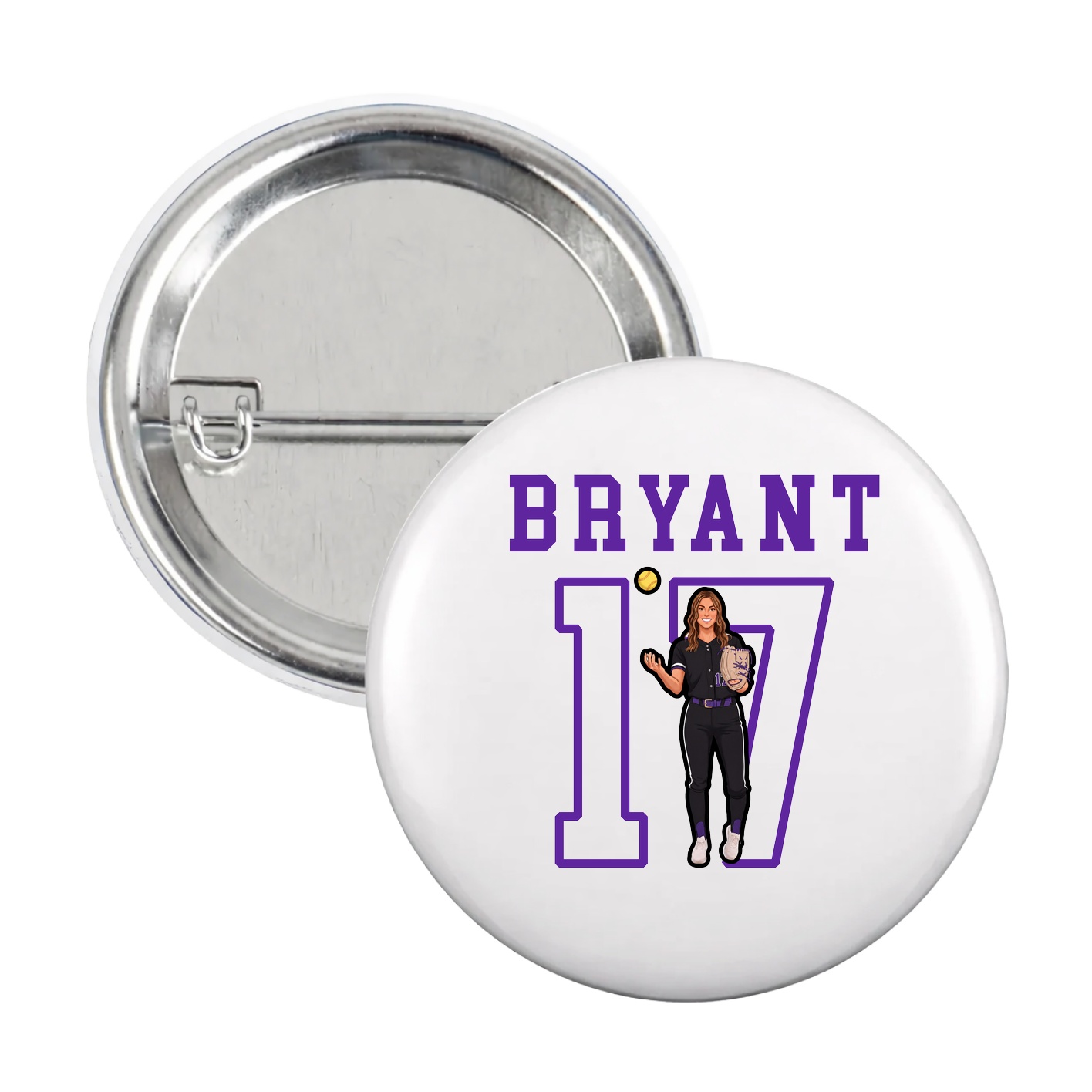 Game Day Button — Shirsey in White