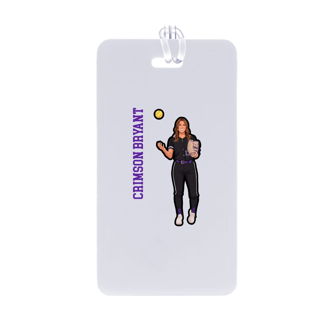 Bag Tag — Name Vertical in Classic
