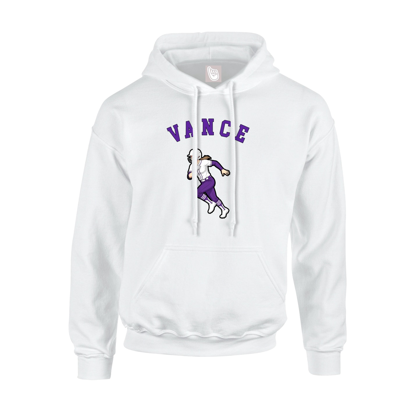 Youth Hoodie — Shirsey Arch in White