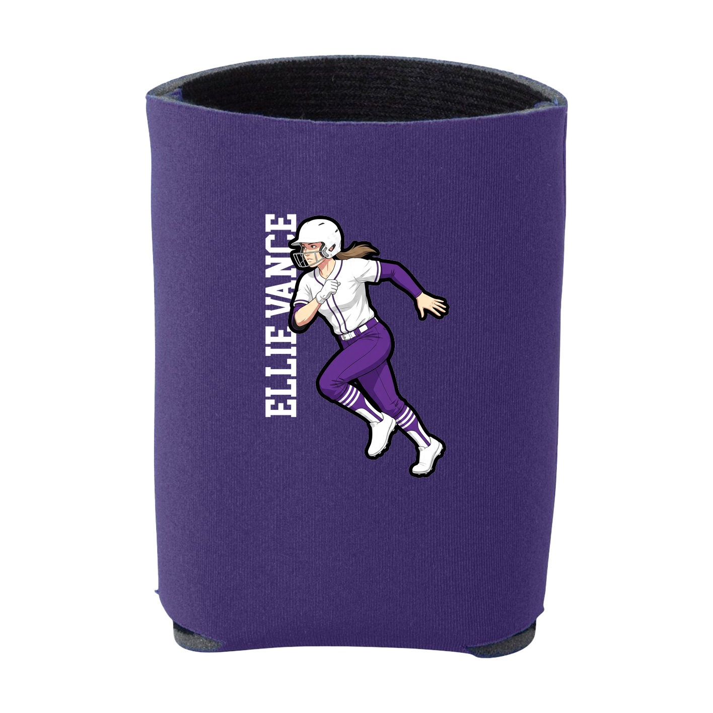 Can Holder — Name Vertical in Purple