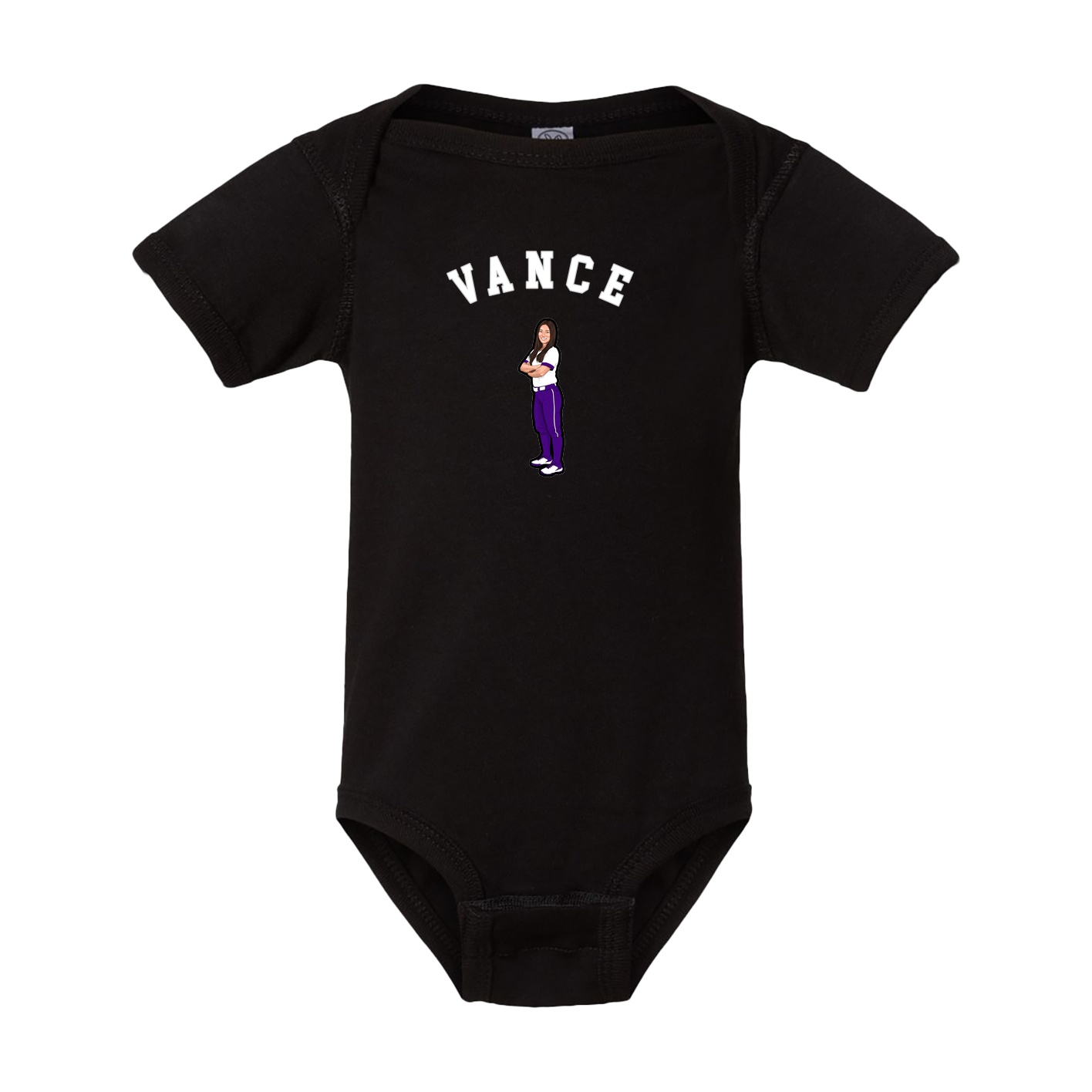 Baby Onesie — Shirsey Arch in Black