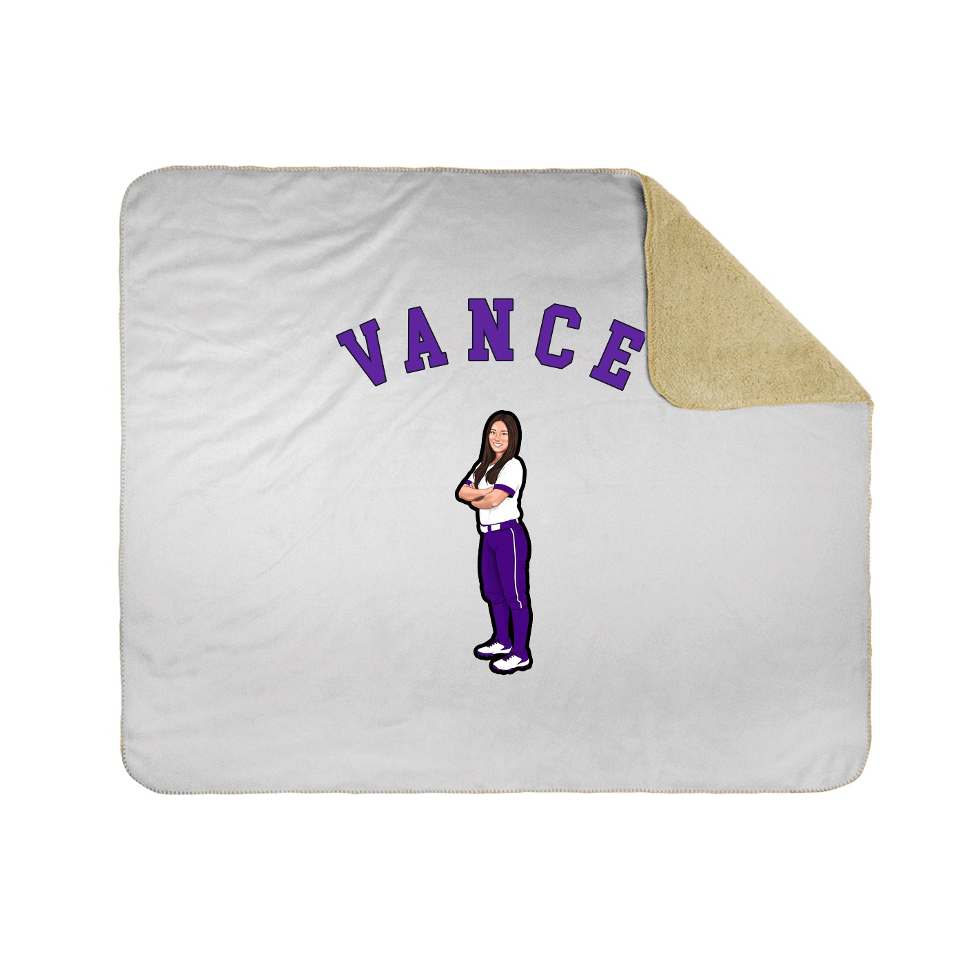 Throw Blanket — Shirsey Arch in White