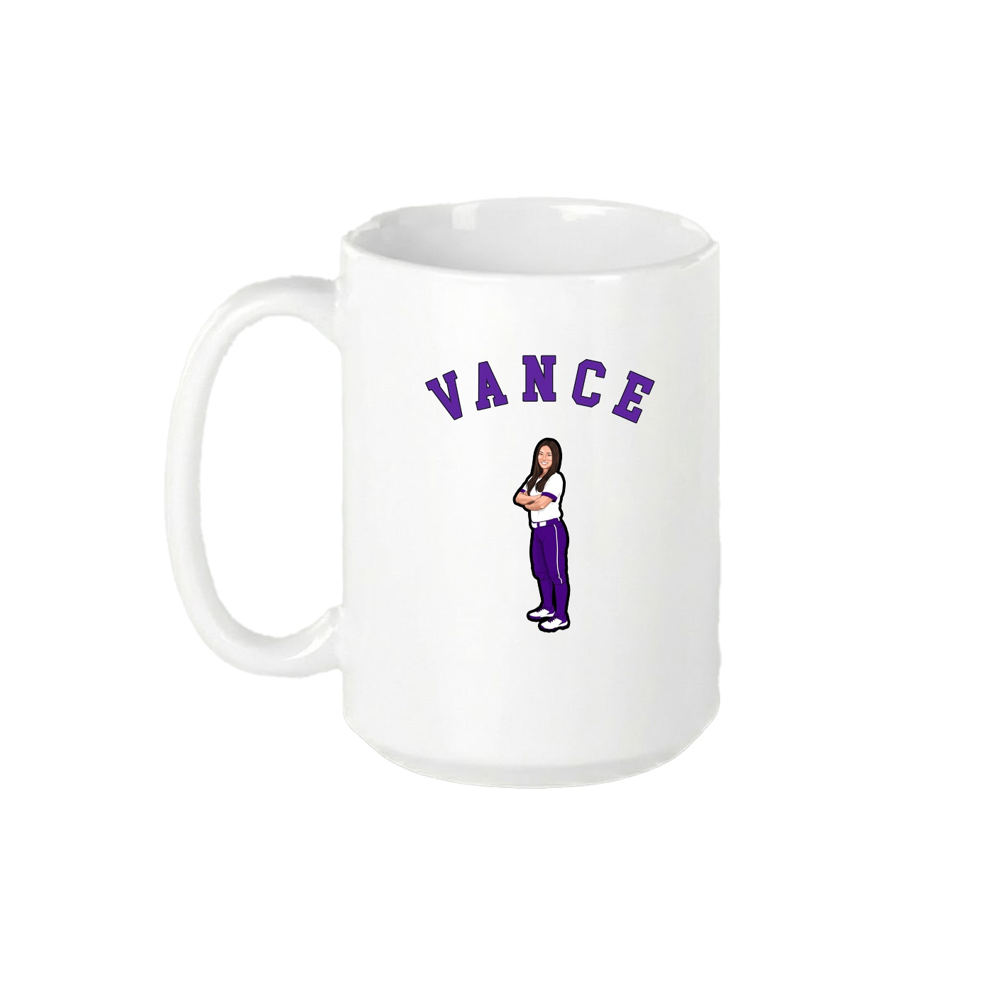 15oz Coffee Mug — Shirsey Arch in White