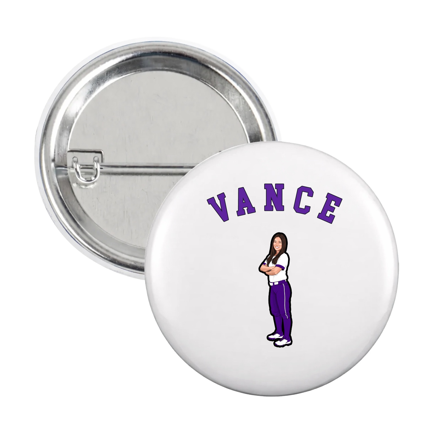 Game Day Button — Shirsey Arch in White