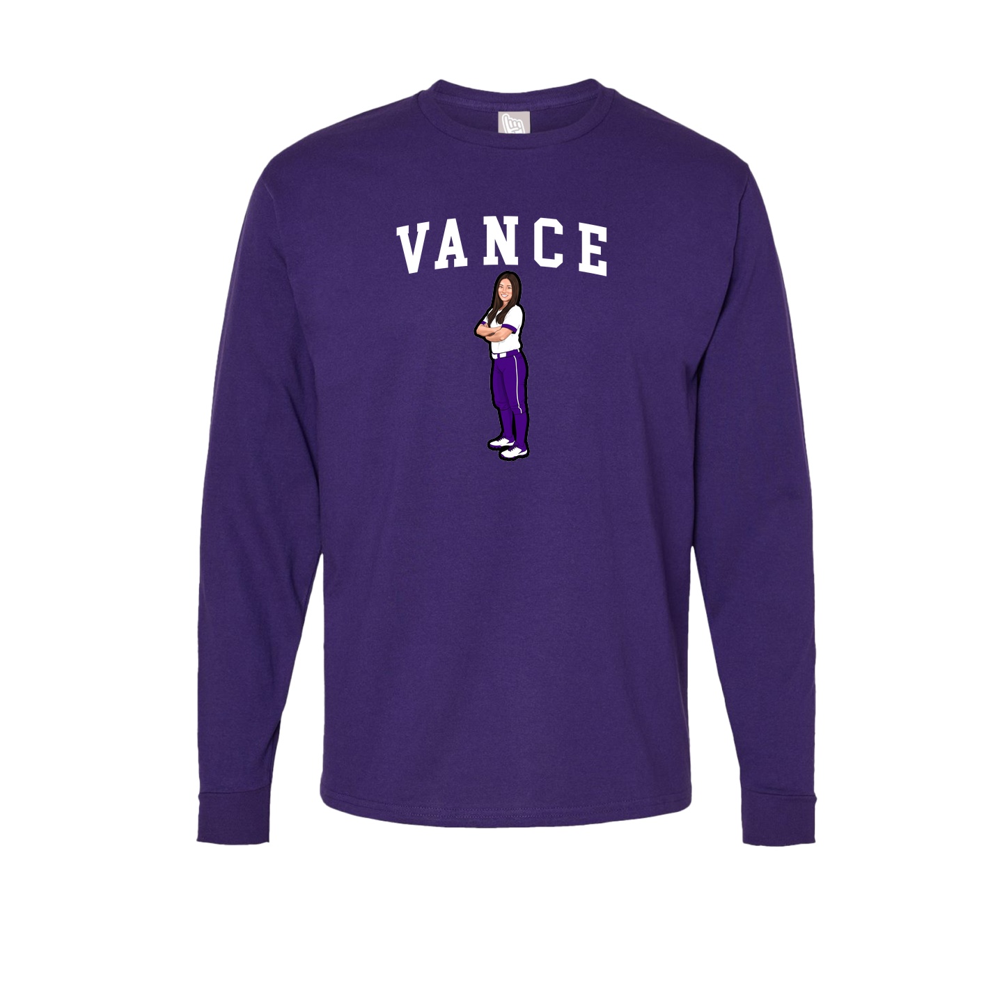 Long Sleeve Tee — Shirsey in Purple