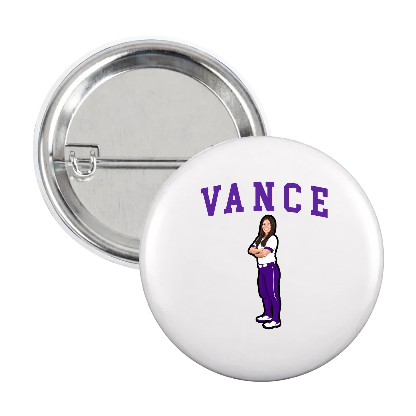 Game Day Button — Shirsey in White