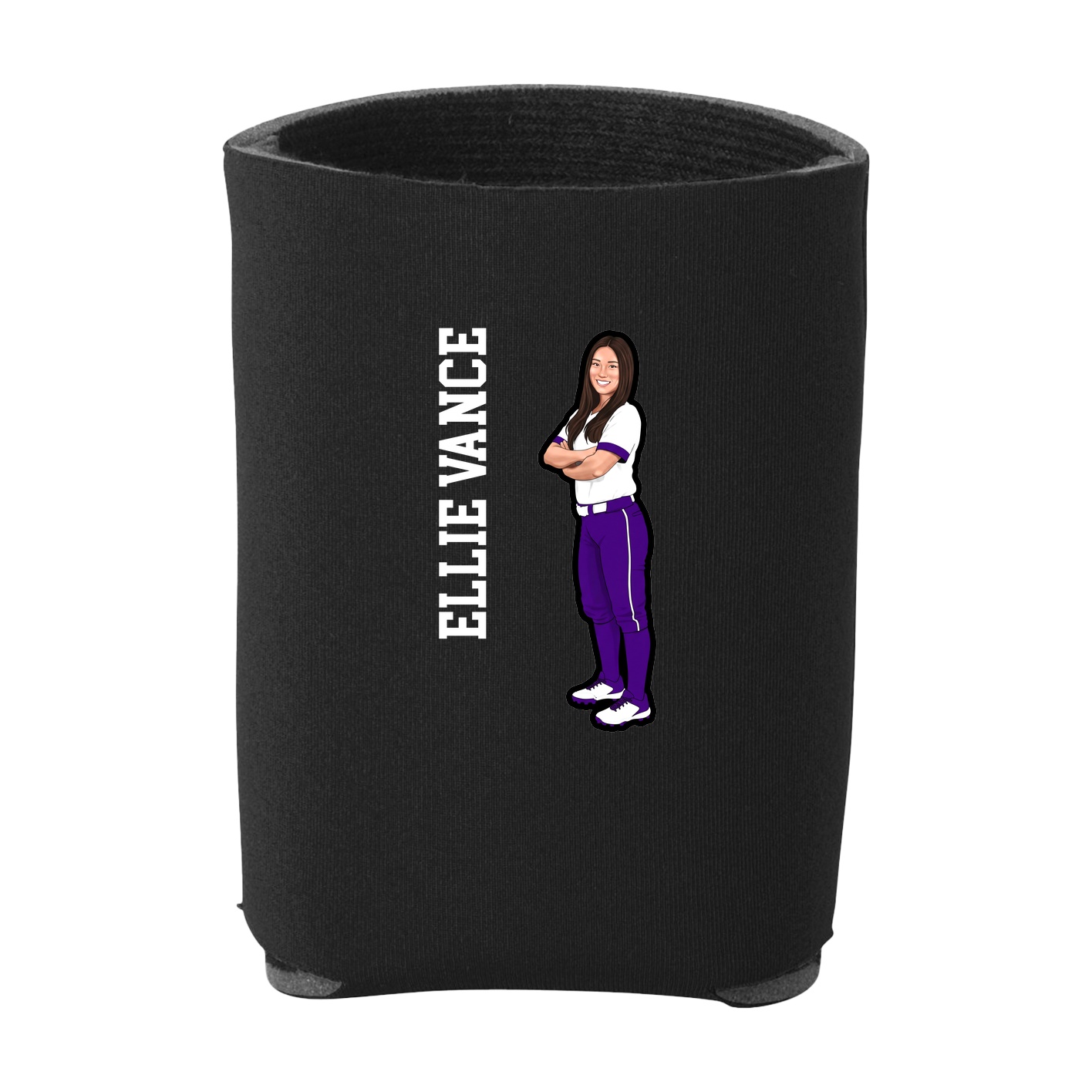 Can Holder — Name Vertical in Black