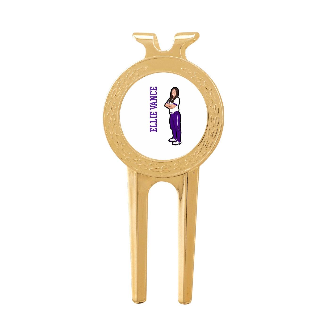 Divot Tool with Ball Marker — Name Vertical in Classic