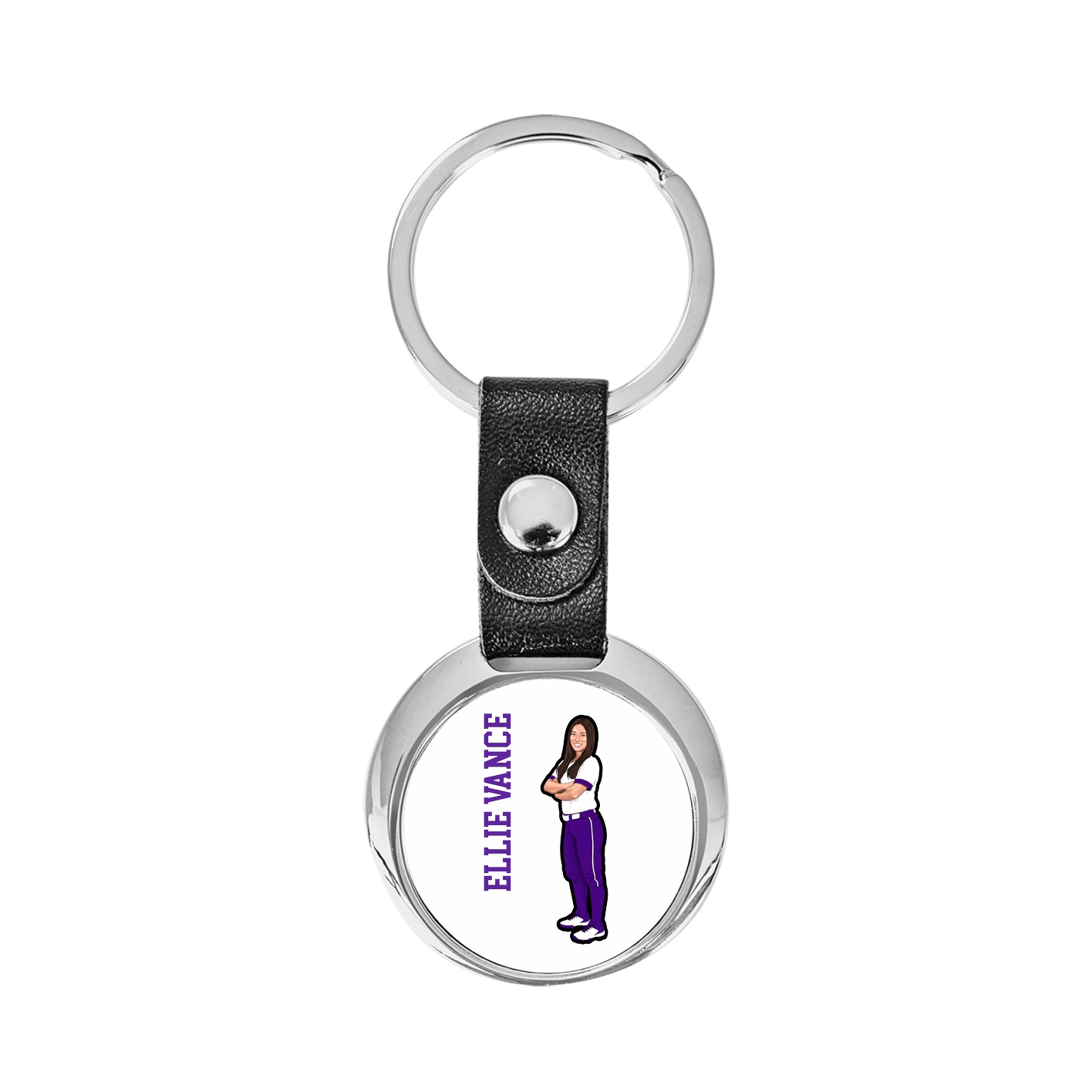 Key Chain — Name Vertical in Classic
