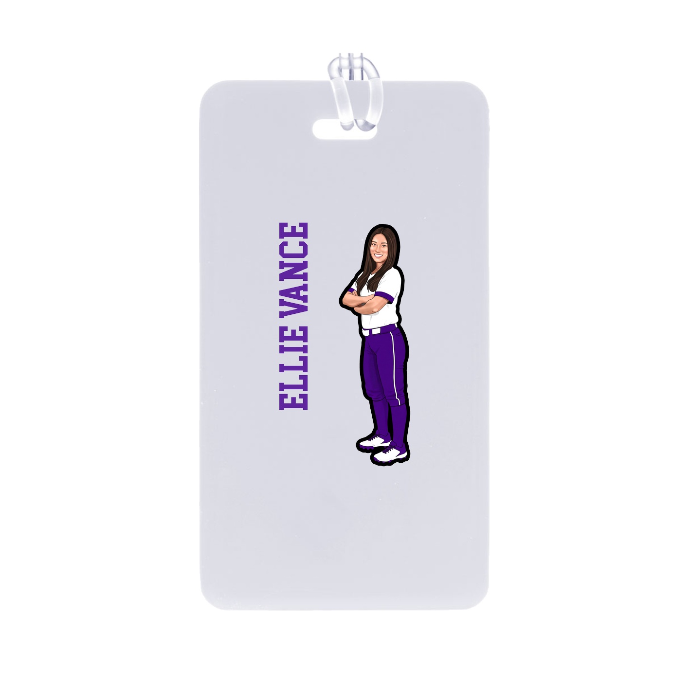 Bag Tag — Name Vertical in Classic