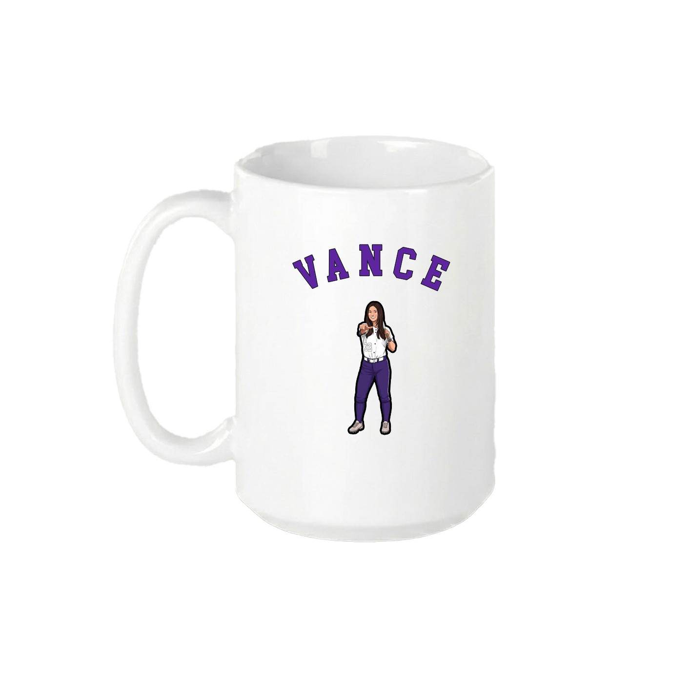 15oz Coffee Mug — Shirsey Arch in White