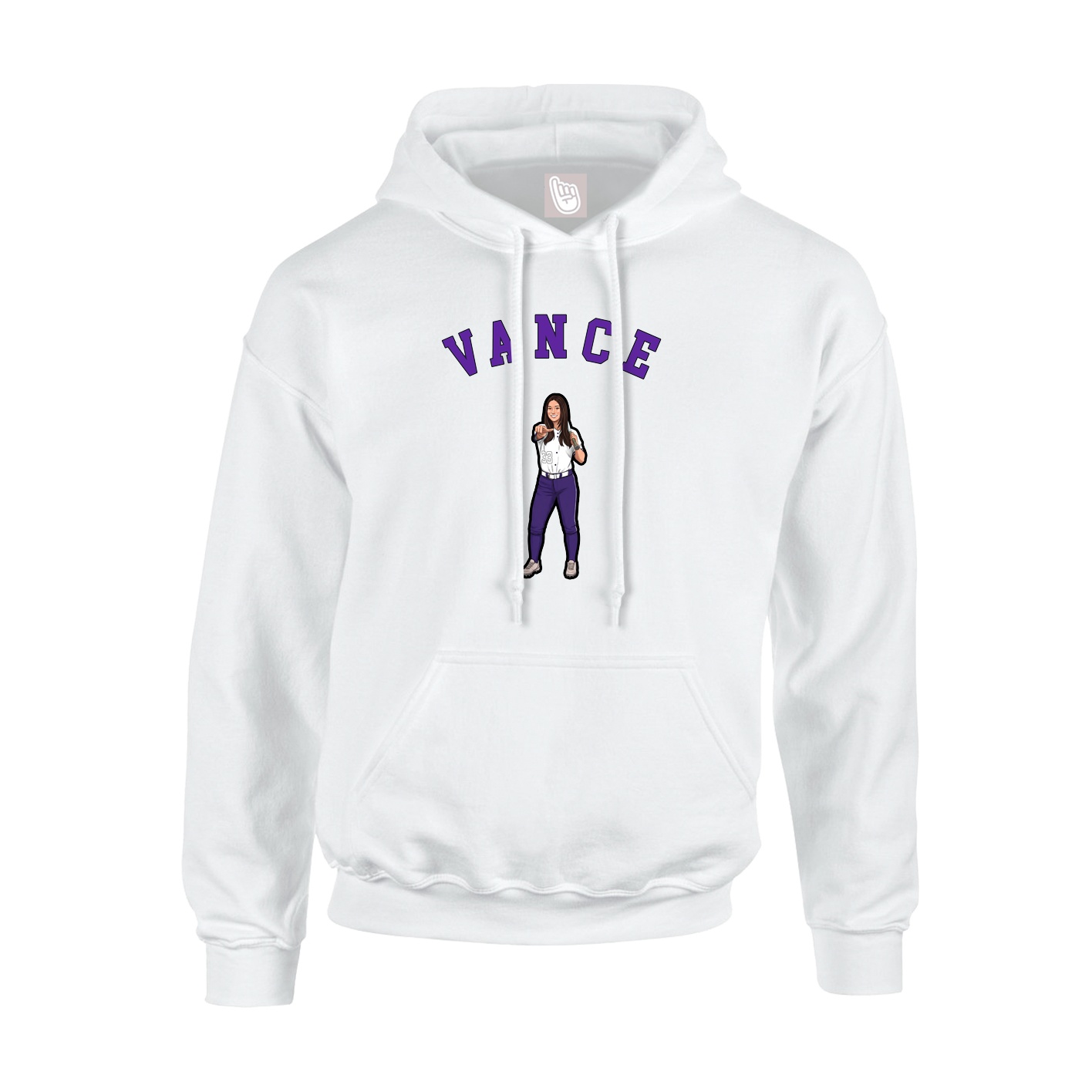 Youth Hoodie — Shirsey Arch in White