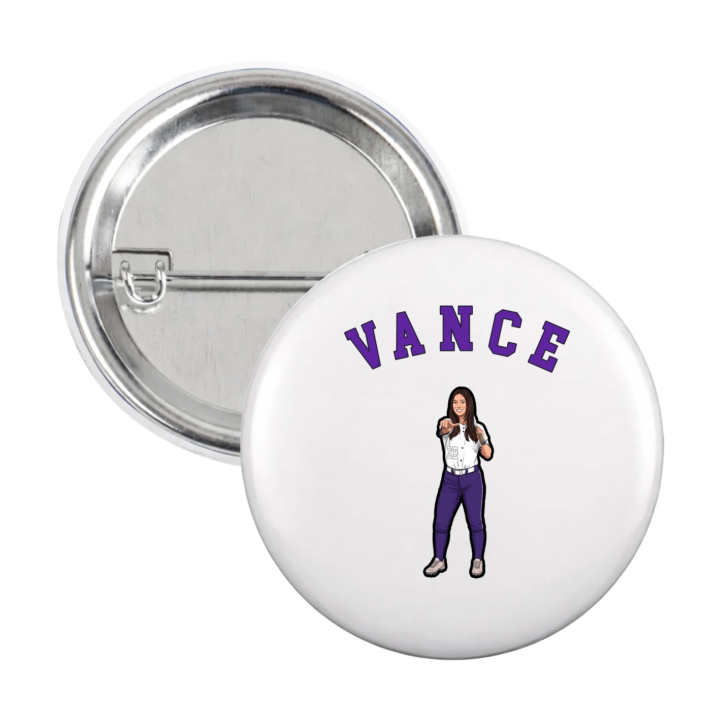 Game Day Button — Shirsey Arch in White