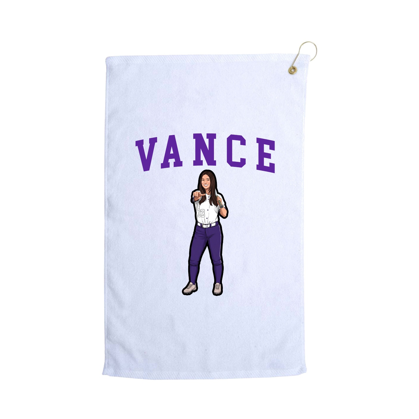 Golf Towel — Shirsey in White