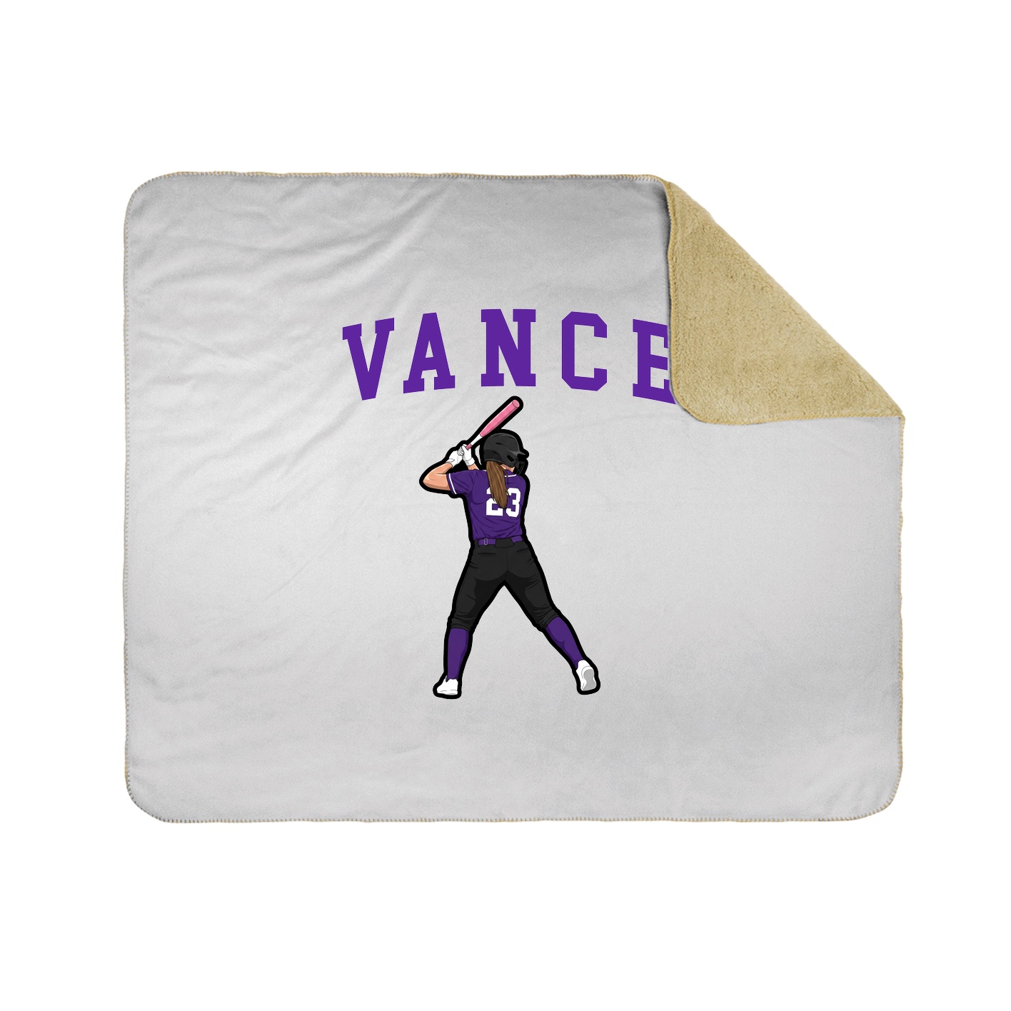 Throw Blanket — Shirsey in White