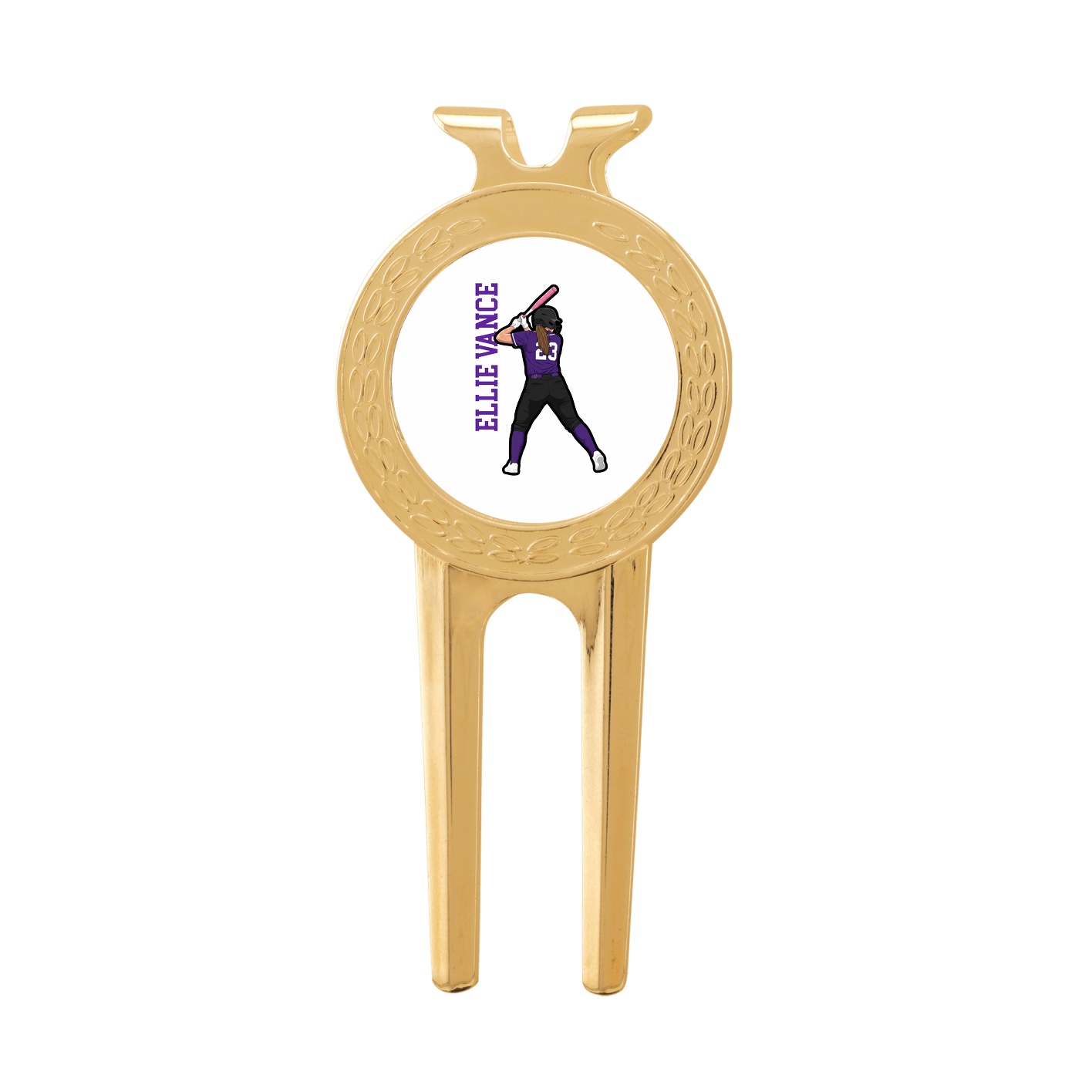 Divot Tool with Ball Marker — Name Vertical in Classic