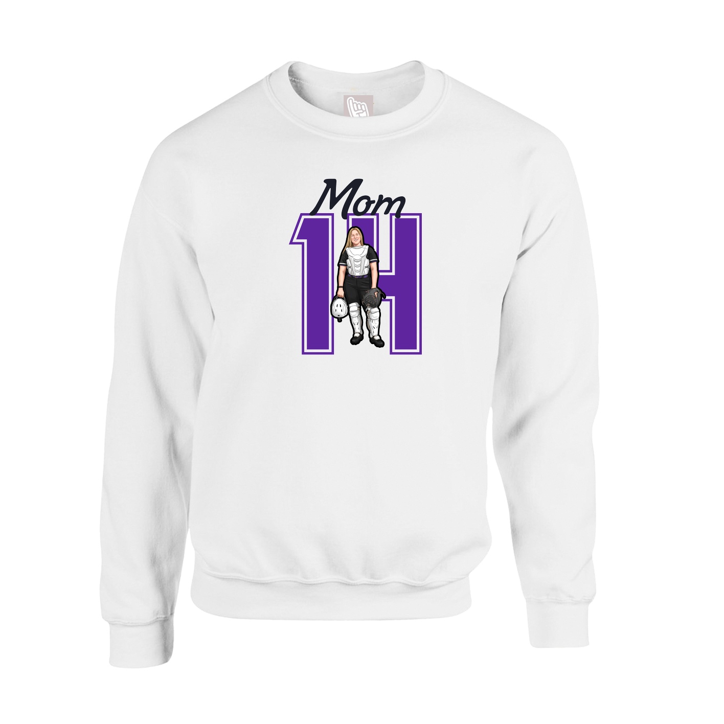 Fleece Crew — Mothers Day Shirsey in White