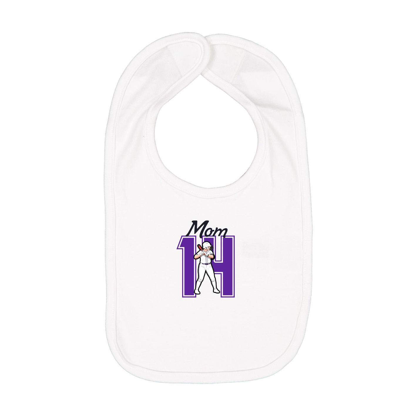 Infant Bib — Mothers Day Shirsey in White