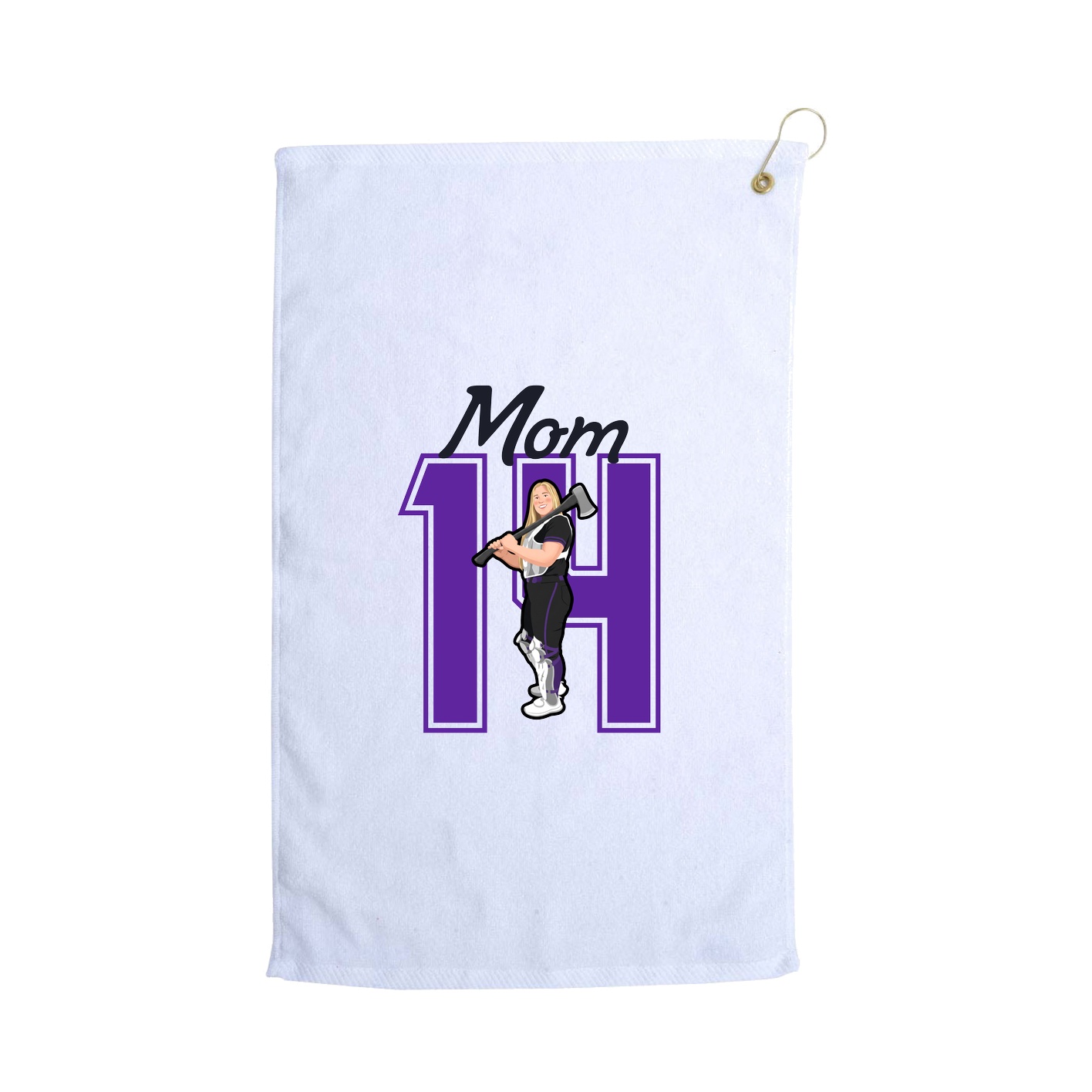 Golf Towel — Mothers Day Shirsey in White