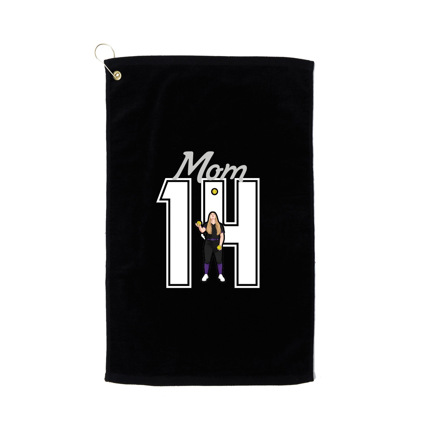 Golf Towel — Mothers Day Shirsey in Black