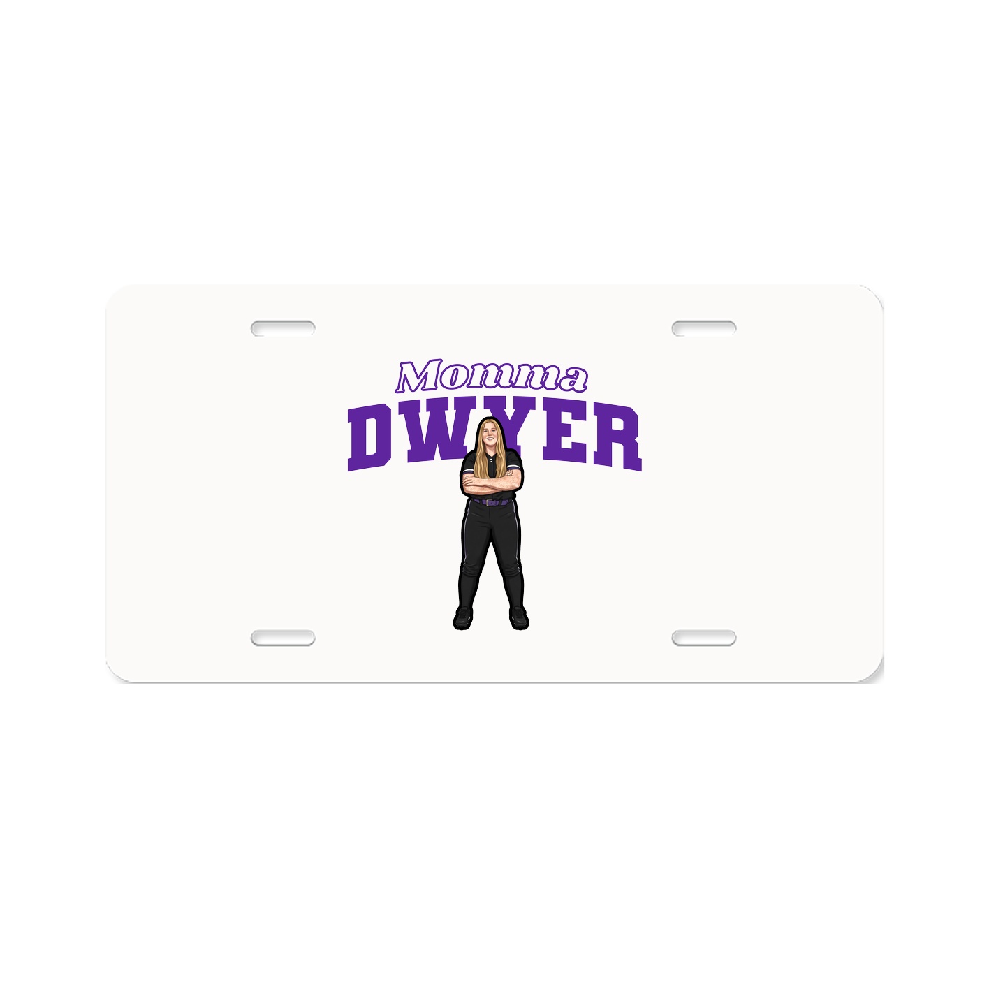 License Plate — Mothers Day Block in Classic