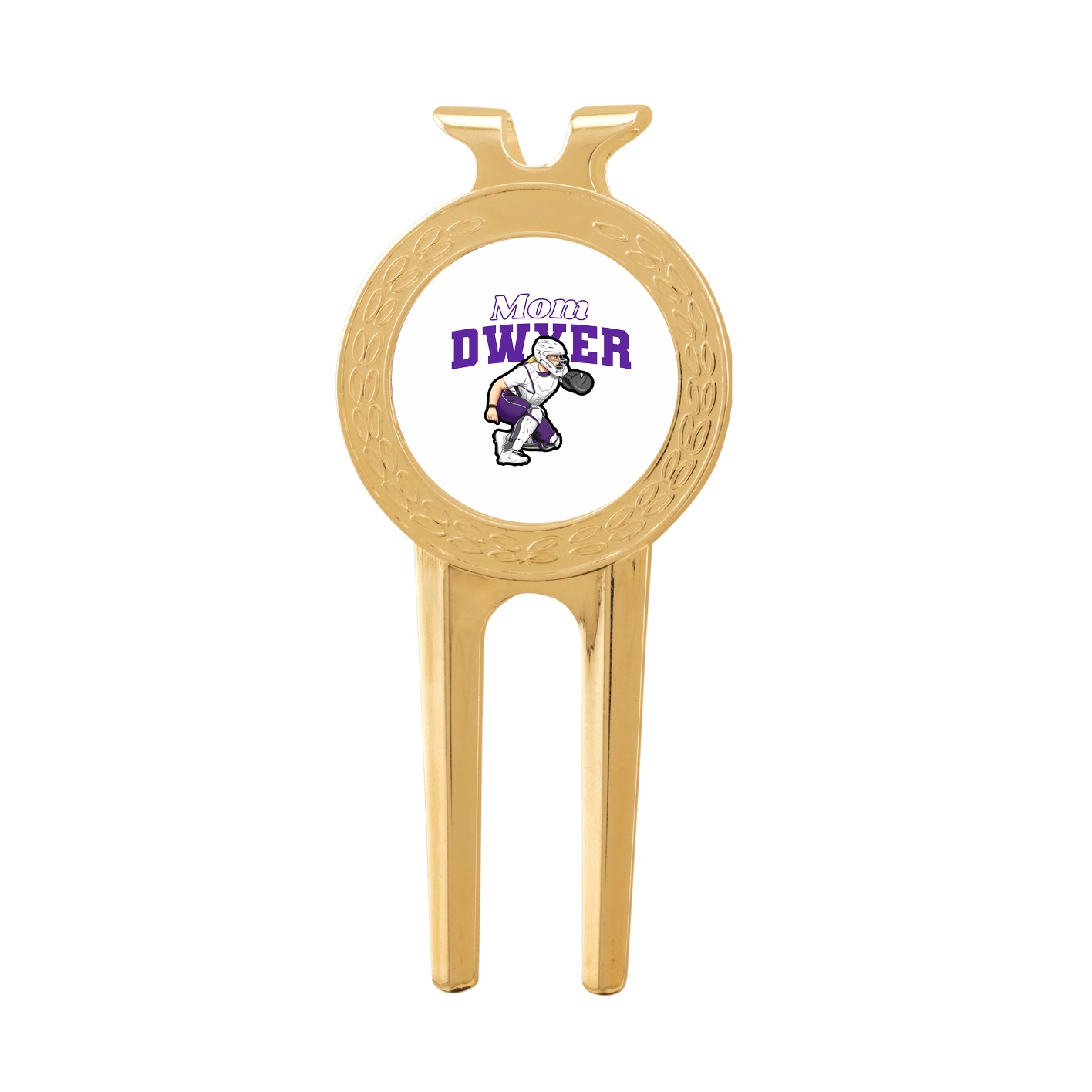 Divot Tool with Ball Marker — Mothers Day Block in Classic