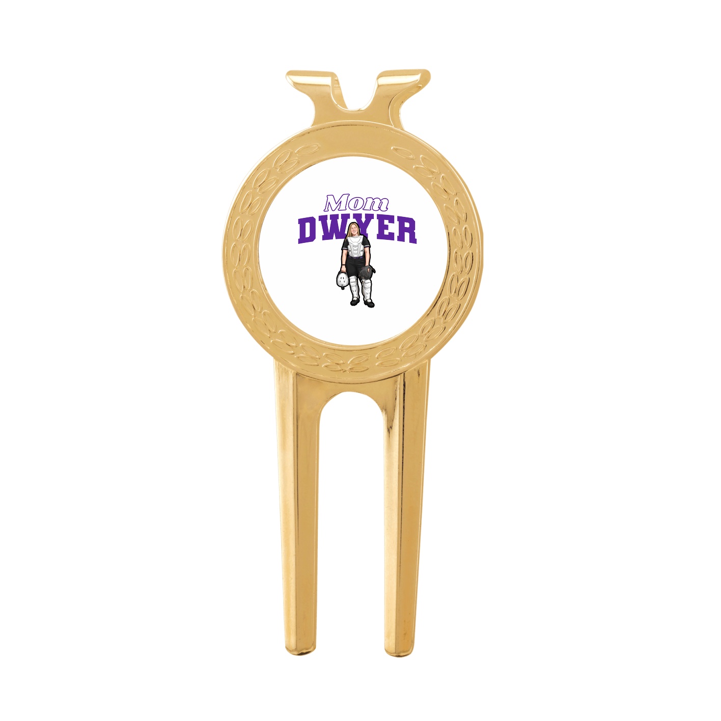 Divot Tool with Ball Marker — Mothers Day Block in Classic