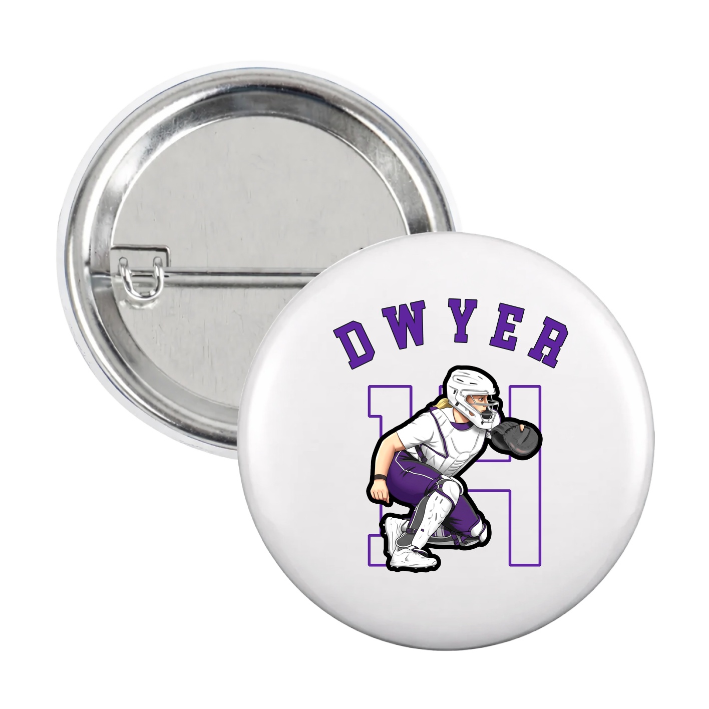Game Day Button — Shirsey Arch in White