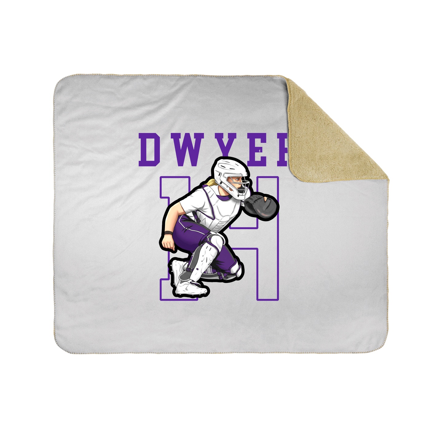 Throw Blanket — Shirsey in White