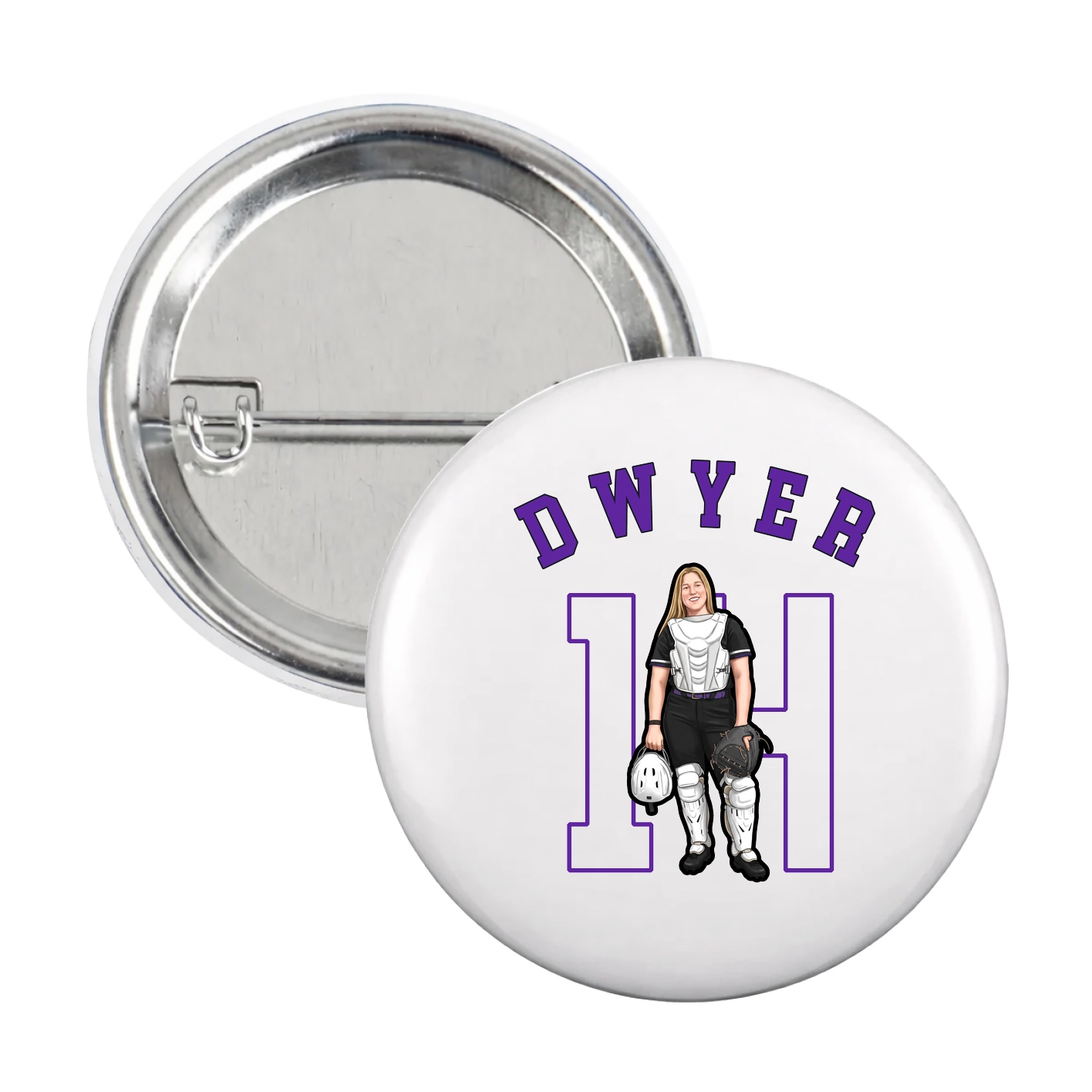 Game Day Button — Shirsey Arch in White