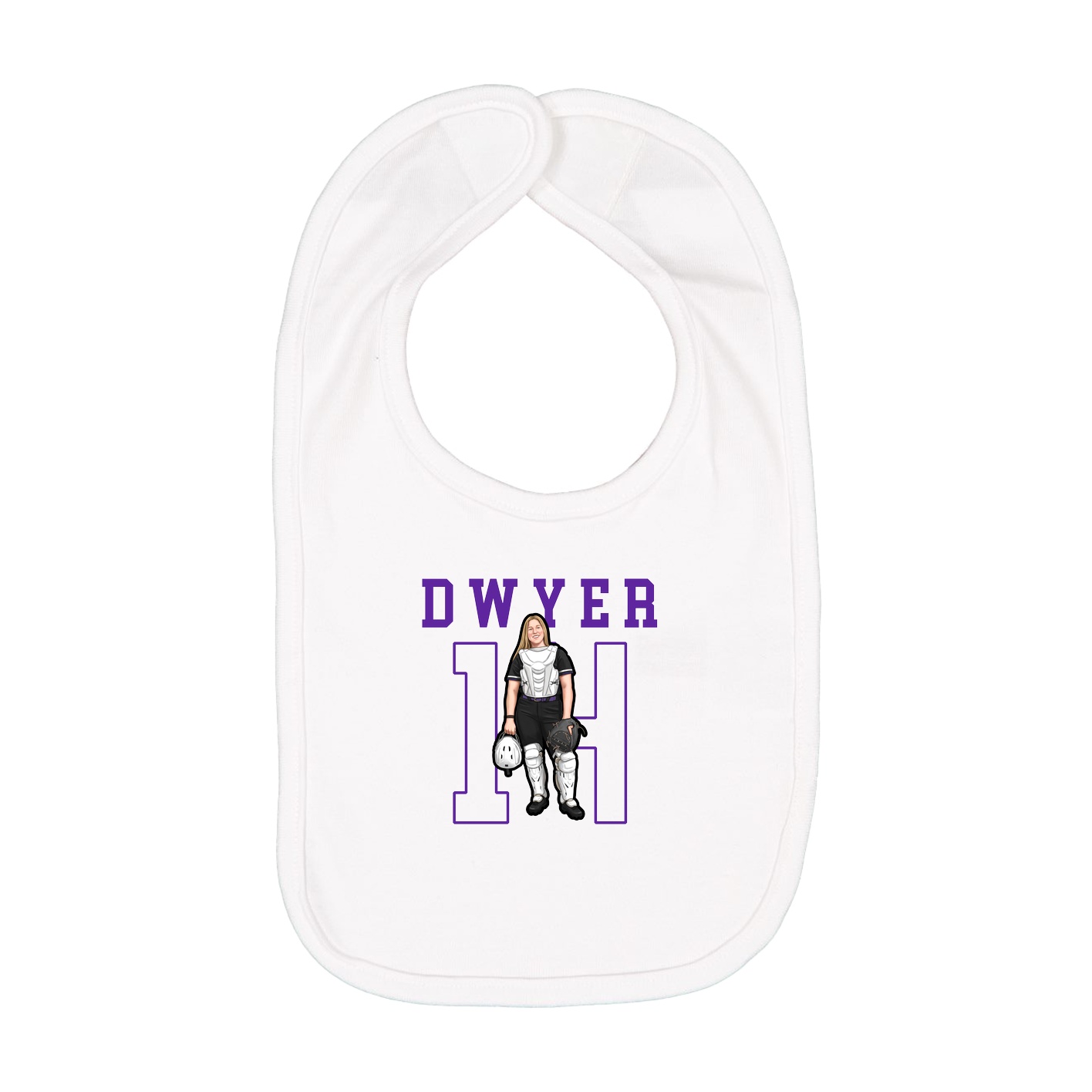 Infant Bib — Shirsey in White