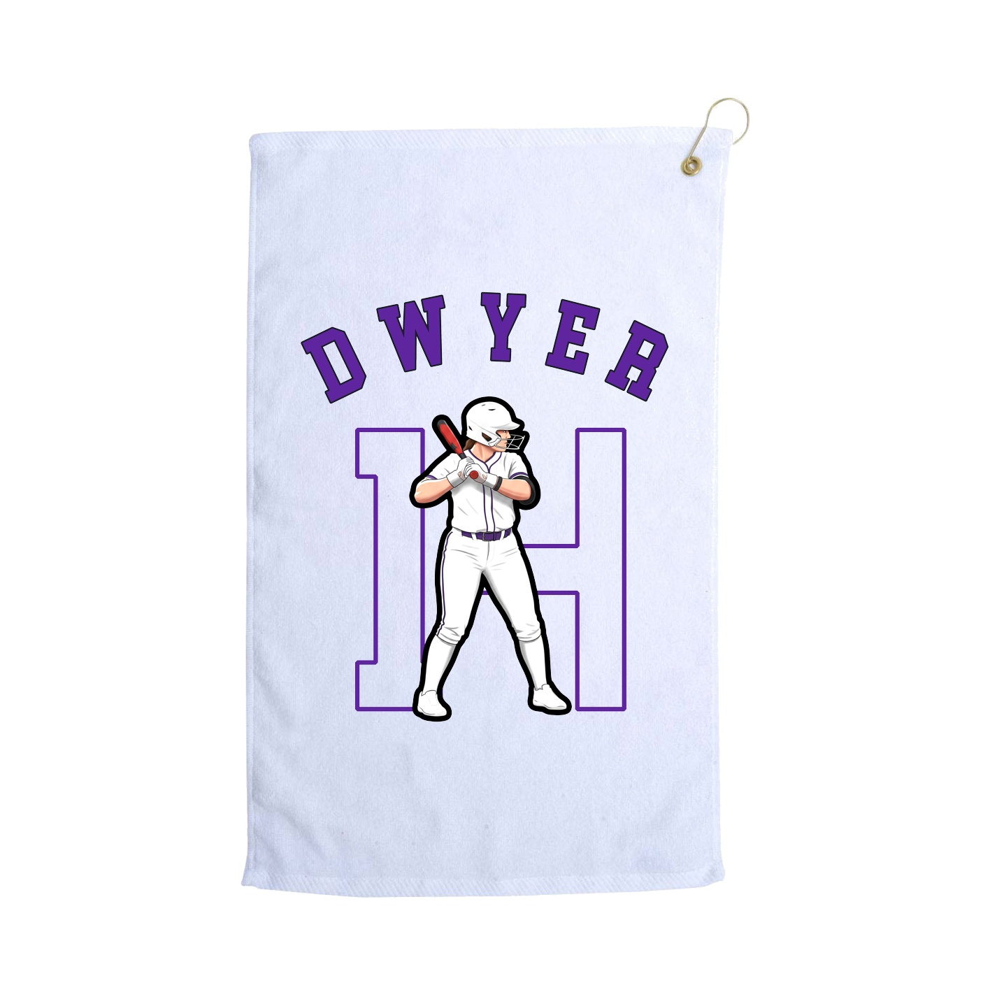 Golf Towel — Shirsey Arch in White