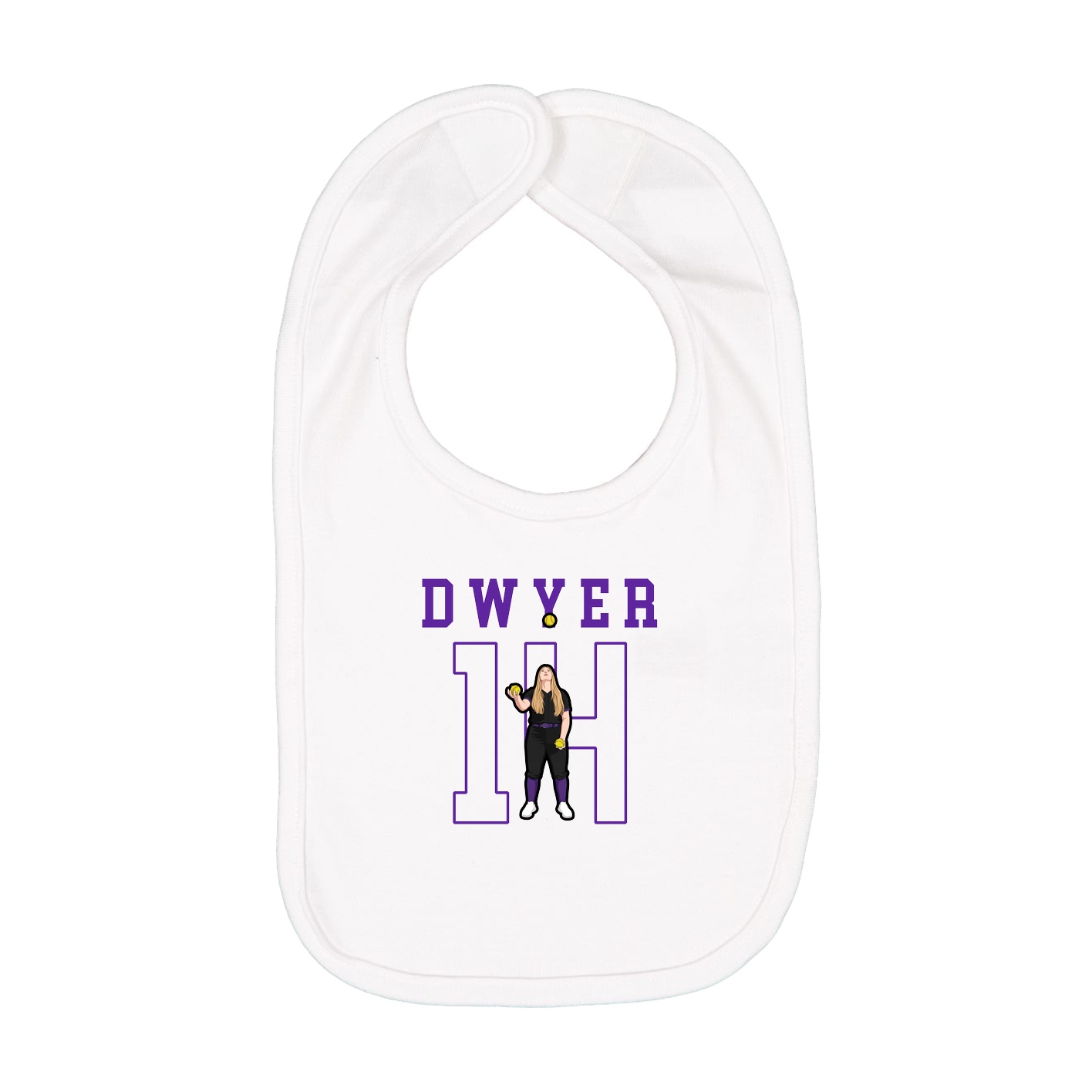 Infant Bib — Shirsey in White