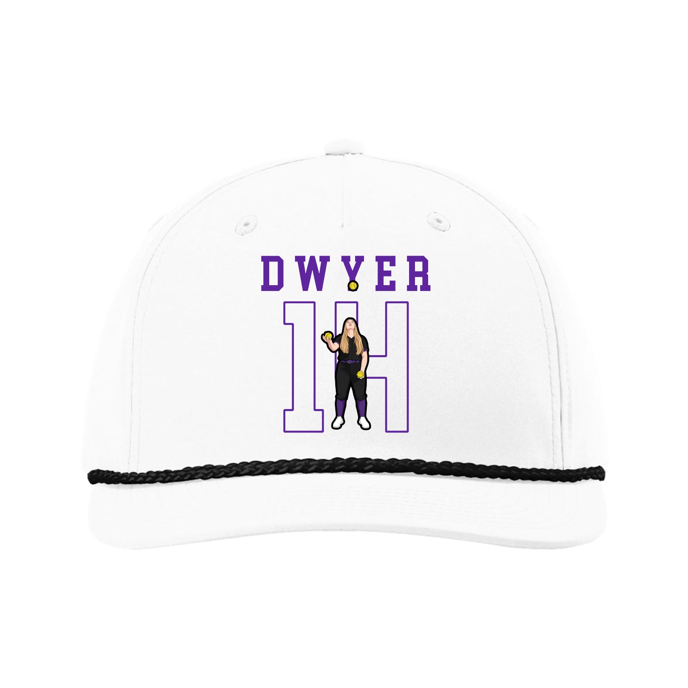 Five-Panel Classic Rope Cap — Shirsey in White