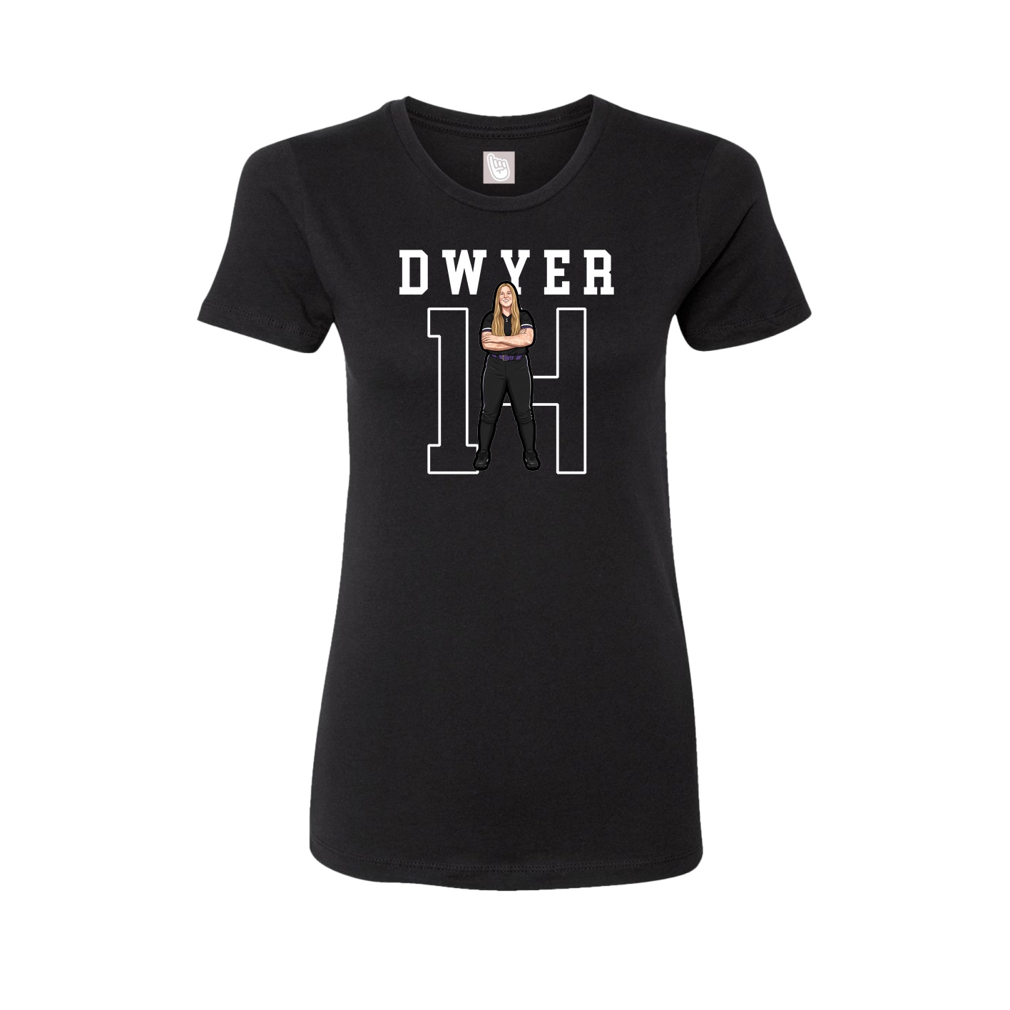 Fitted Women's Tee — Shirsey in Black