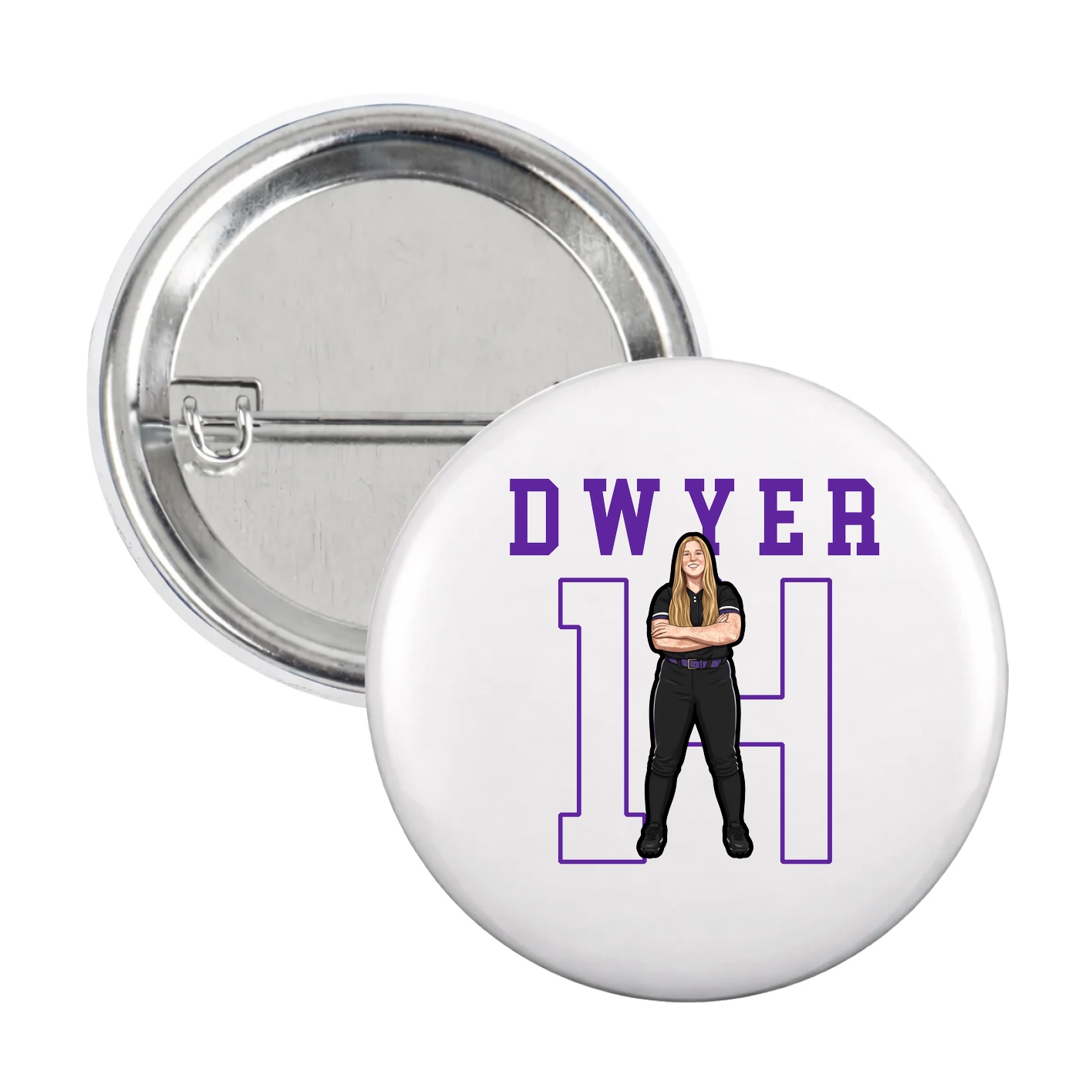 Game Day Button — Shirsey in White