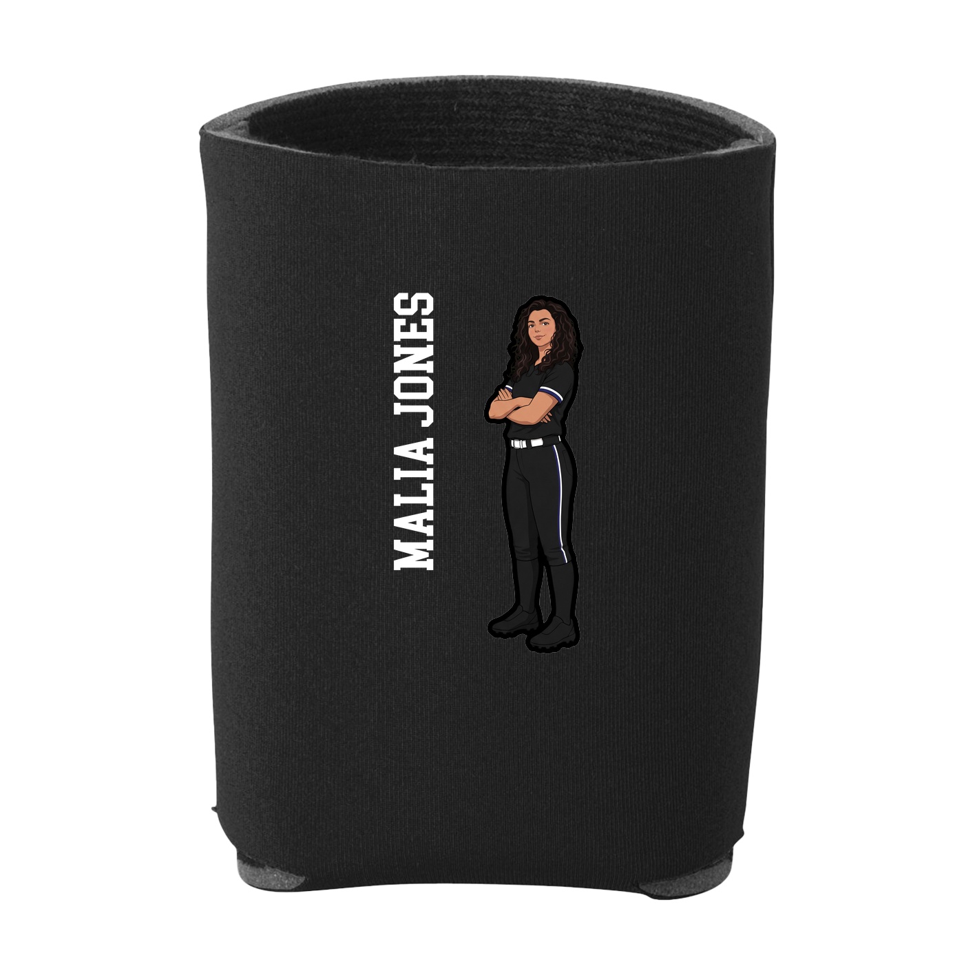 Can Holder — Name Vertical in Black