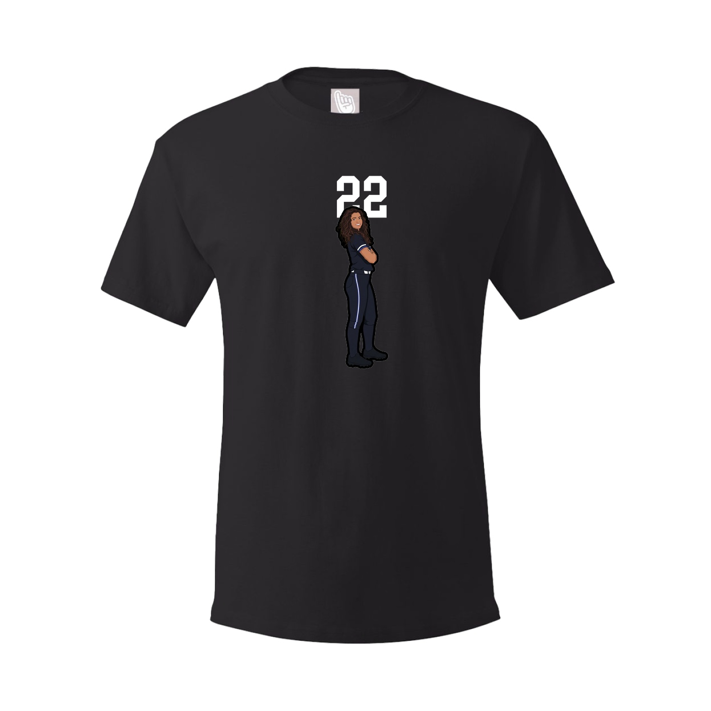 Tee — Number Top in Black