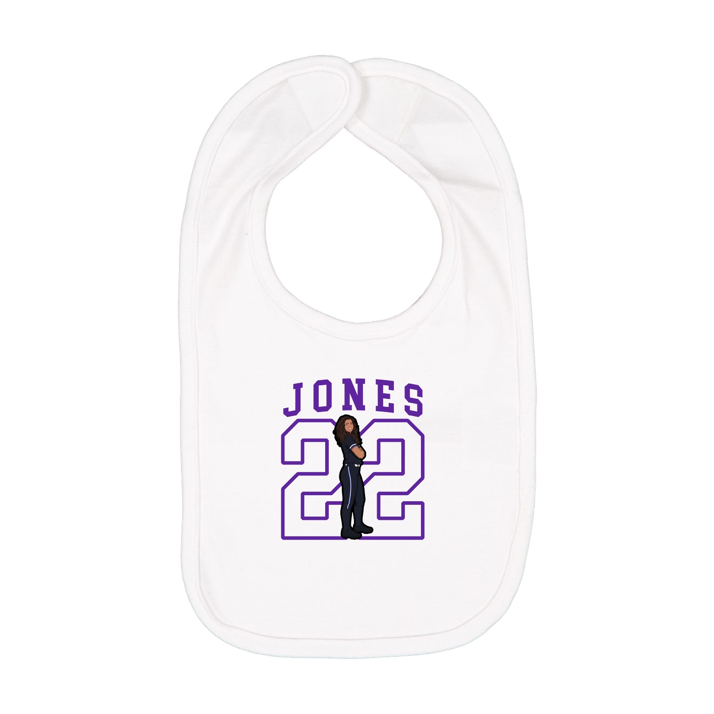 Infant Bib — Shirsey in White