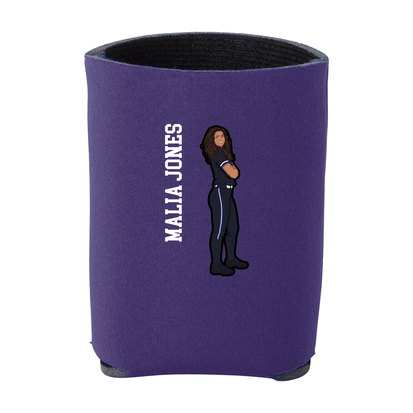 Can Holder — Name Vertical in Purple