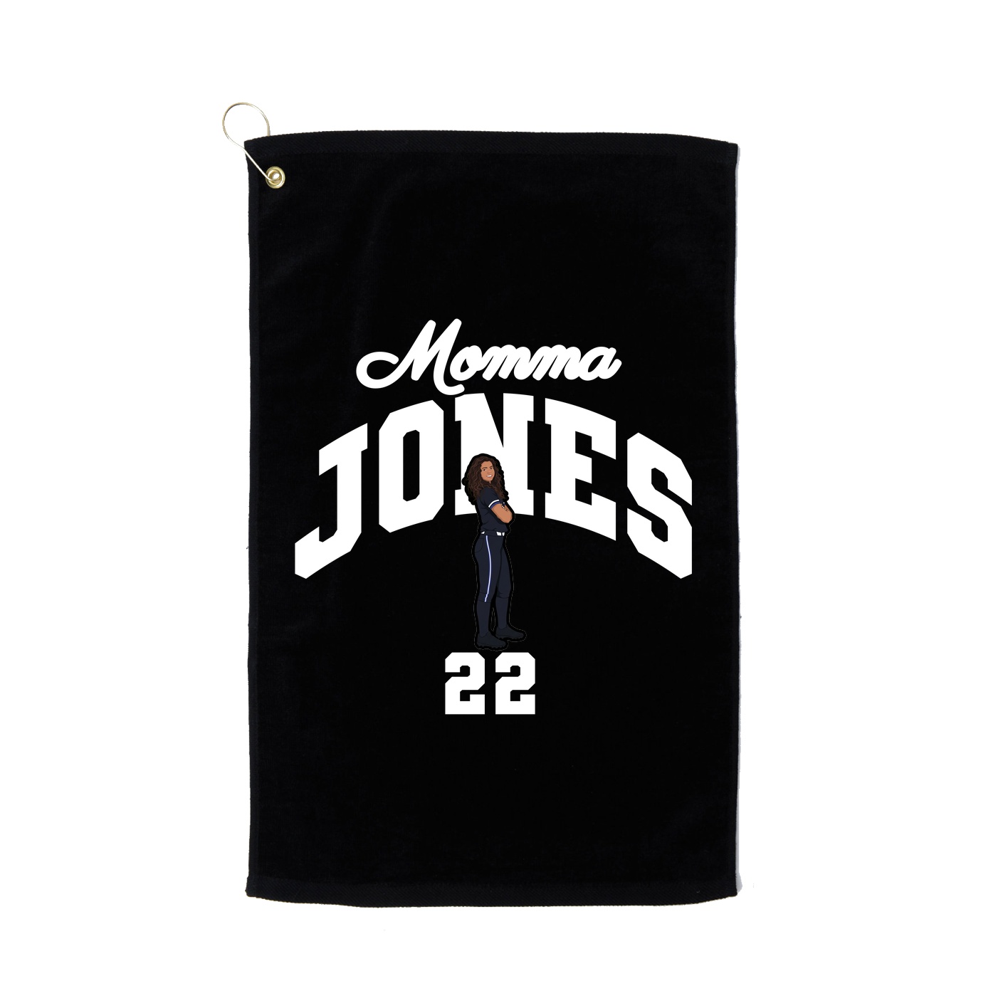 Golf Towel — Mothers Day Arch in Black